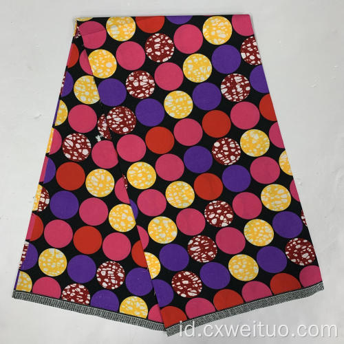 100% Polyester Afrika Fabric Block Print